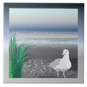 Fog Bank Seagull Trivet