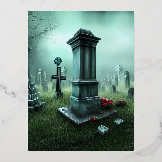 Fog Foil Holiday Postcard (Front)