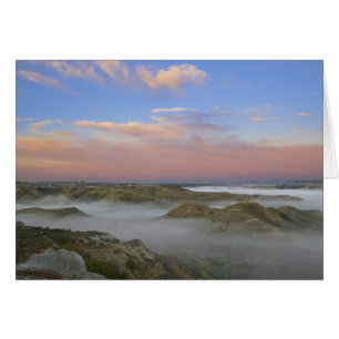 Fog from the Little Missouri River hangs in the