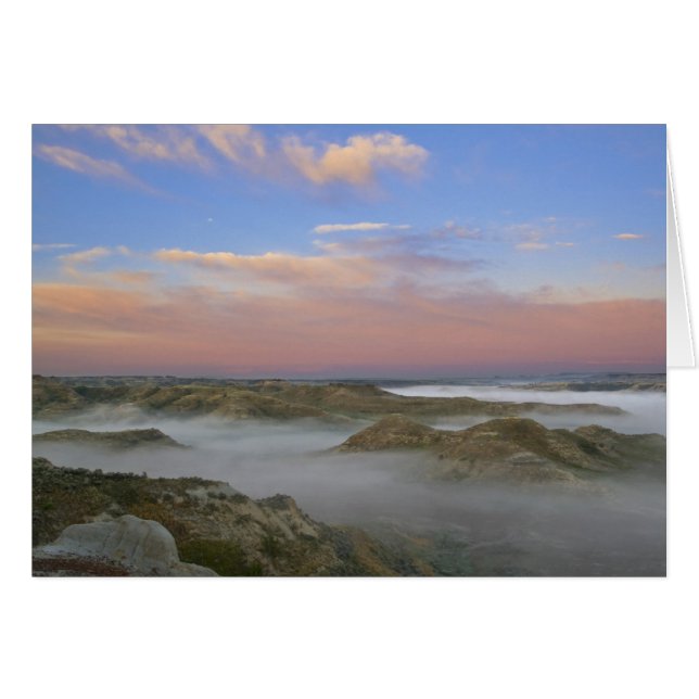 Fog from the Little Missouri River hangs in the (Front Horizontal)