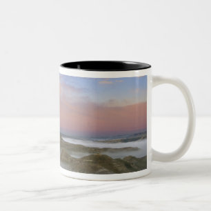 Fog from the Little Missouri River hangs in the Two-Tone Coffee Mug