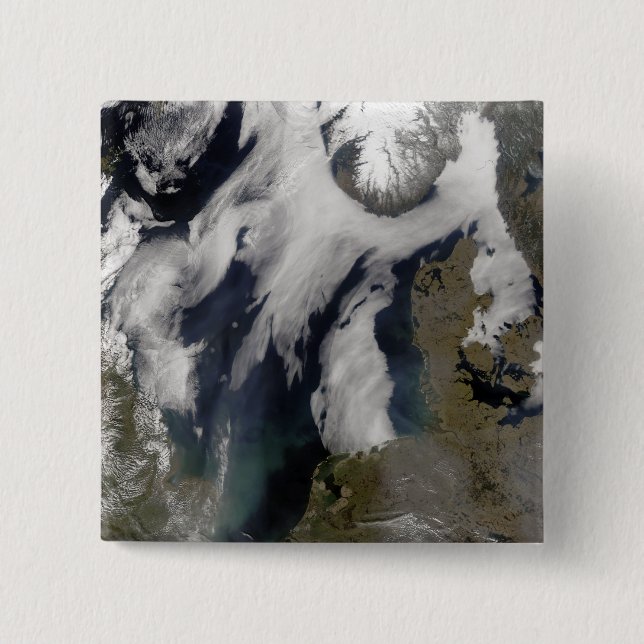 Fog in the North Sea 15 Cm Square Badge (Front)