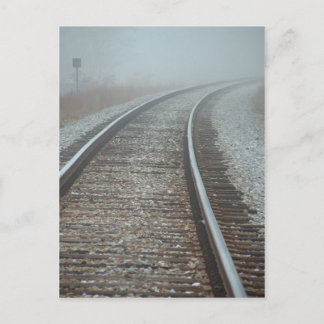 Fog On The Tracks postcard