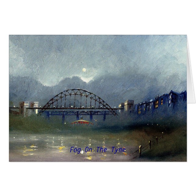 Fog on the Tyne Card (Front Horizontal)
