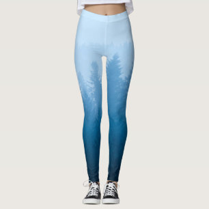 Fog over forest leggings