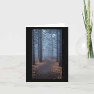 Fog Scenic Forest Forest Misty Trees Nature 1  Card