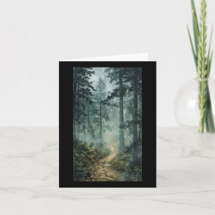Fog Scenic Forest Forest Misty Trees Nature Card