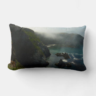 Foggy Anacapa Island at Channel Islands Lumbar Cushion