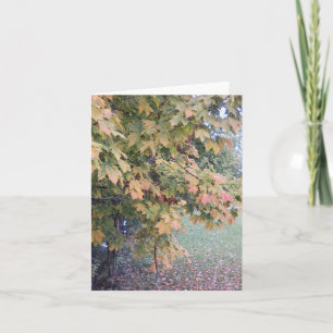 Foggy Autumn Day Notecard