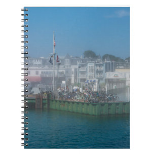 Foggy Bike Dock Notebook