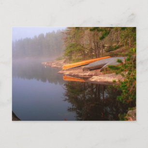 Foggy Canoe Campsite, Lake Kawnipi, Postcard