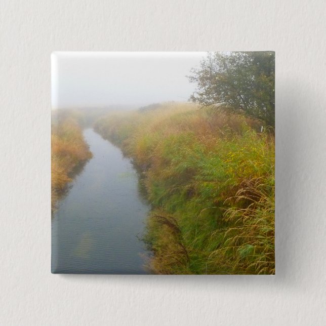 Foggy creek 2 15 cm square badge (Front)