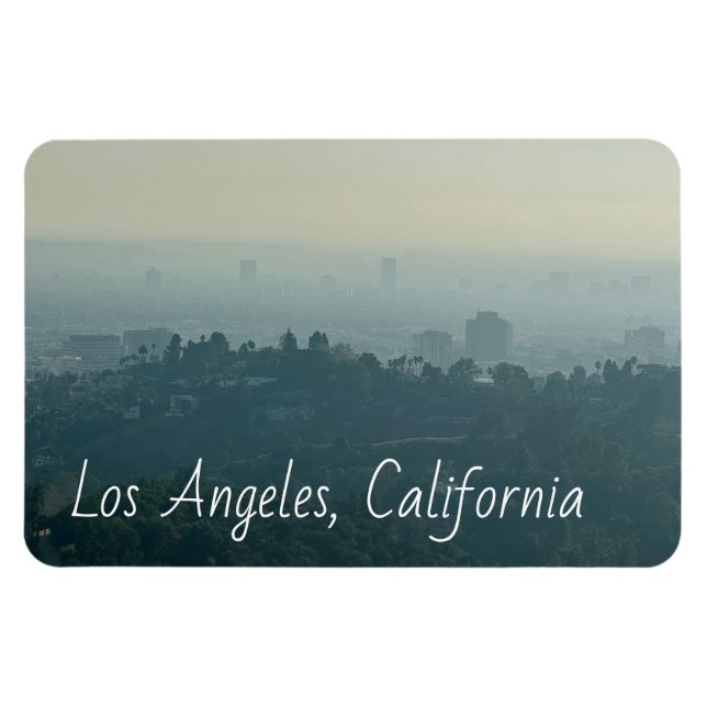 Foggy evening in LA  Magnet (Horizontal)