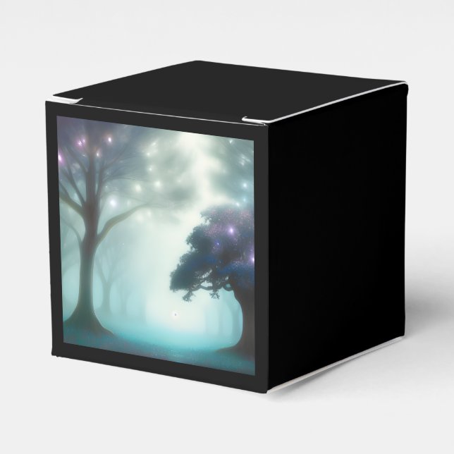 Foggy Forest Favour Box (Front Side)