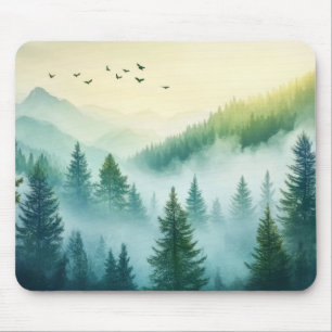 Foggy Forest Mouse Pad