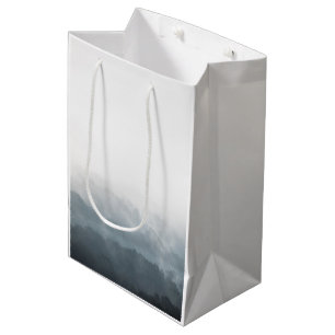 Foggy Forest Nature Photo Medium Gift Bag