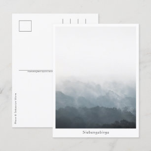 Foggy Forest Nature Photo Postcard