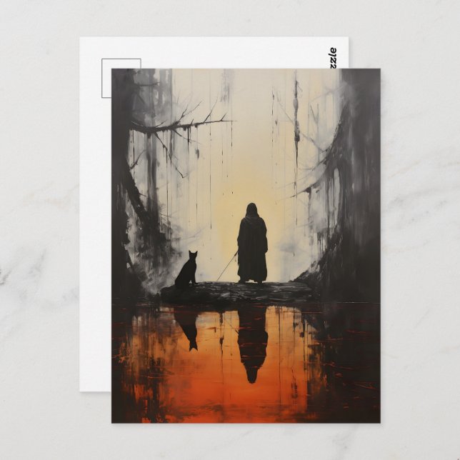 Foggy Gothic Landscape Postcard (Front/Back)