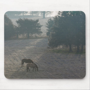 Foggy Grazing Mouse Pad