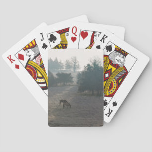 Foggy Grazing Playing Cards
