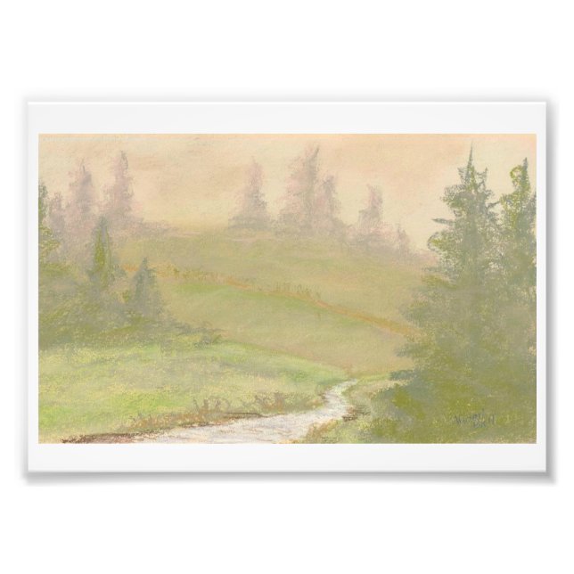 Foggy Hill Photo Print (Front)