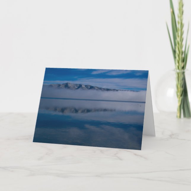 Foggy lake card (Front)