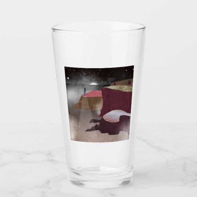 Foggy Lighthouse Glass (Front)