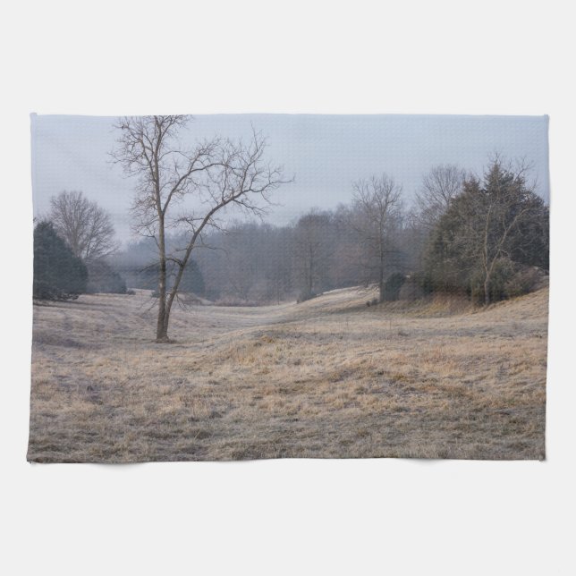 Foggy Meadow Tea Towel (Horizontal)