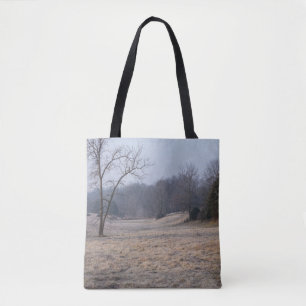 Foggy Meadow Tote Bag