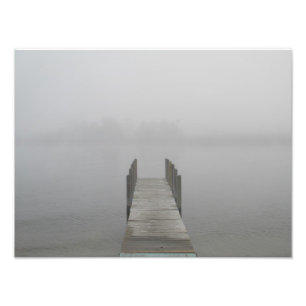 Foggy morning photo print