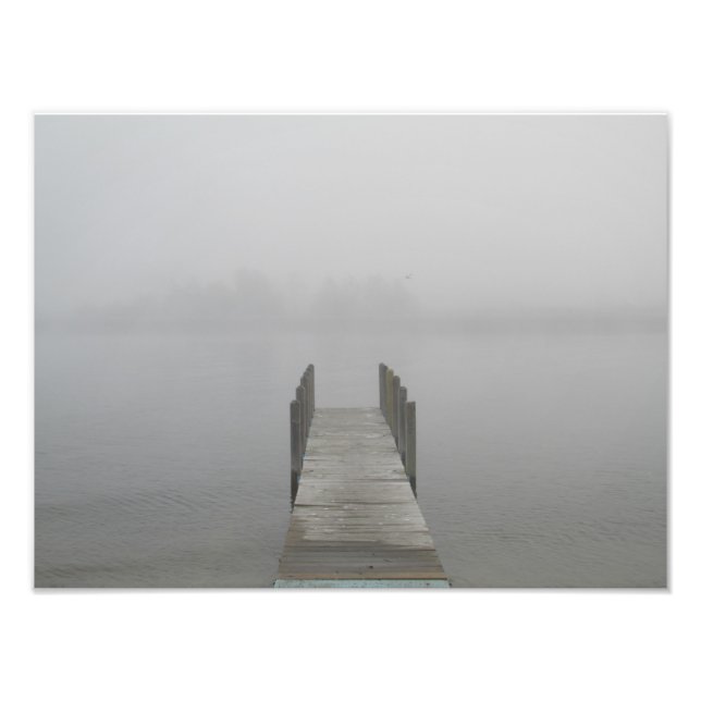 Foggy morning photo print (Front)