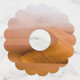 Foggy Namib Desert Wine Glass Tag