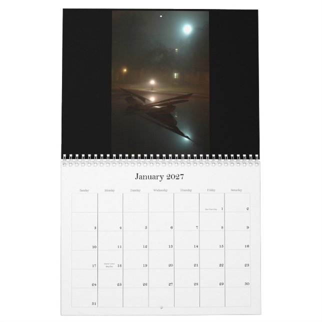 Foggy Nights Calendar (Jan 2027)