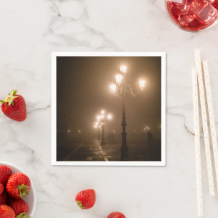 Foggy Piazza San Marco, Venice Napkin