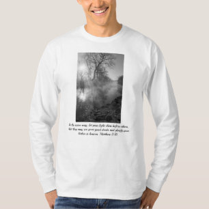 Foggy River Morning Sunrise T-Shirt