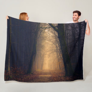 FOGGY ROAD FLEECE BLANKET