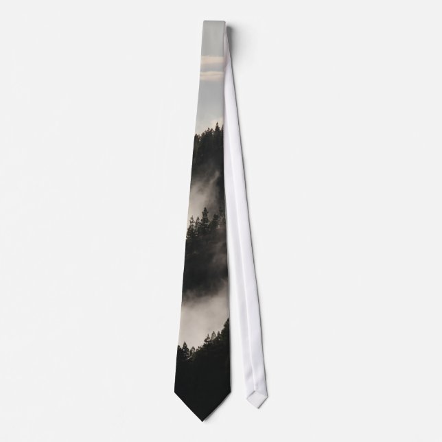 Foggy Rocky Mountains Colorado USA Adventure Tie (Front)