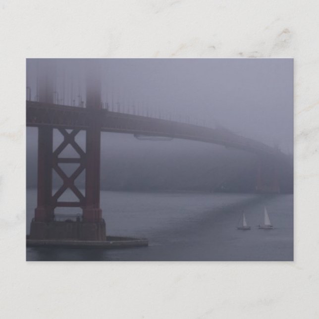 FOGGY SAN FRANCISCO POSTCARD (Front)