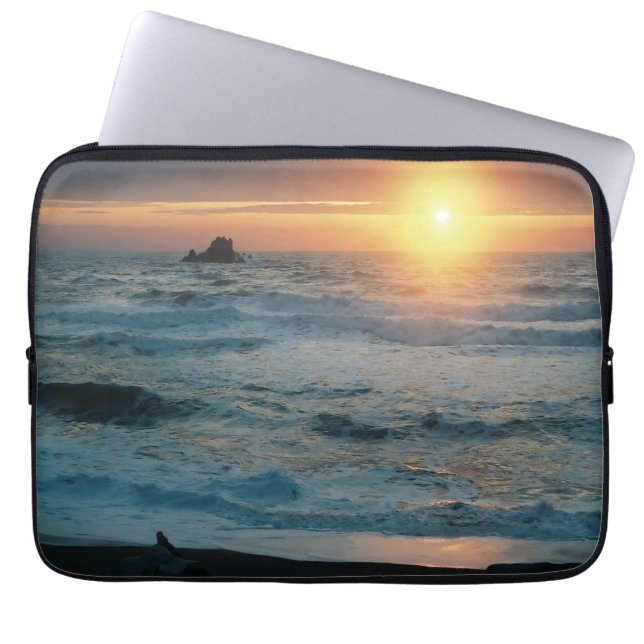 Foggy Sunset/Seascape...... Laptop Sleeve (Front)