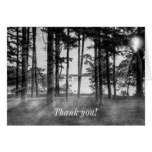 Foggy Trees At Table Rock Grayscale Thank You