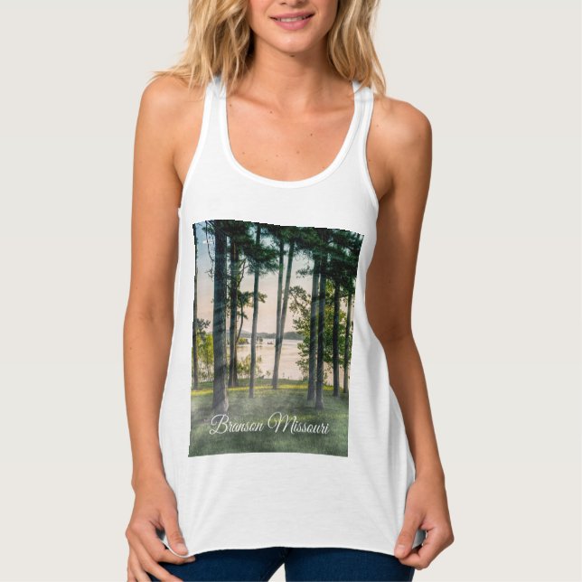 Foggy Trees At Table Rock Tank Top (Front)
