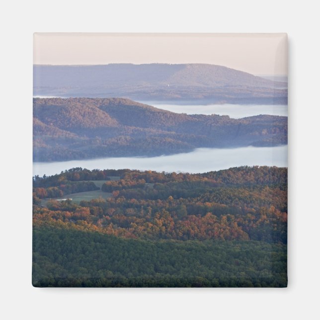 Foggy valleys and fall foliage in Ozark Magnet (Front)