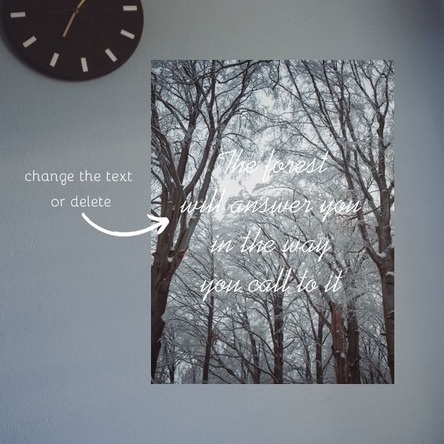 Foggy Winter Forest Poster (Creator Uploaded)