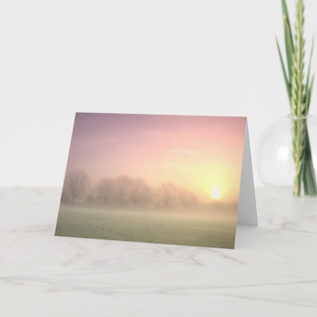 Foggy Winter Sunrise (6598)  Card (Front)