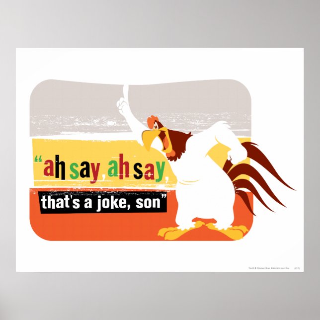 Foghorn That's A Joke, Son Poster (Front)