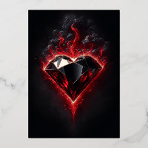 Foil Adamant Heart | Zechariah 7:9–12 KJV Card