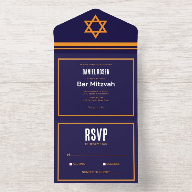 Foil All in One Invitation (Inside)