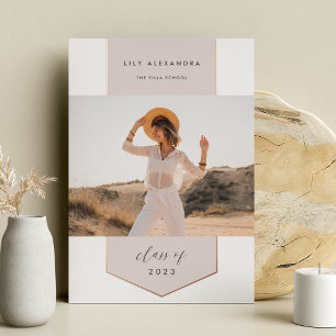 Foil Banner   Photo Graduation Announcement