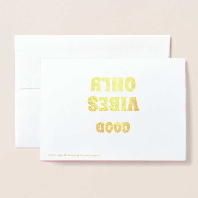 Foil Card (Back With Envelope)