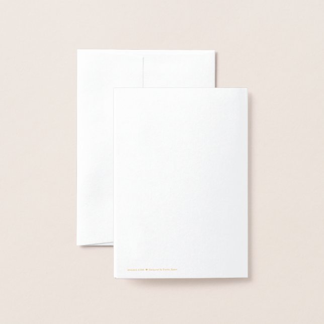 Foil Card (Back With Envelope)